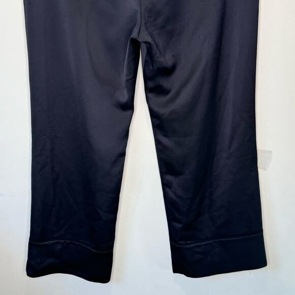 Theory Satin Classic Career Straight Leg Mid Rise Trouser Pants Mavy - Picture 6 of 14